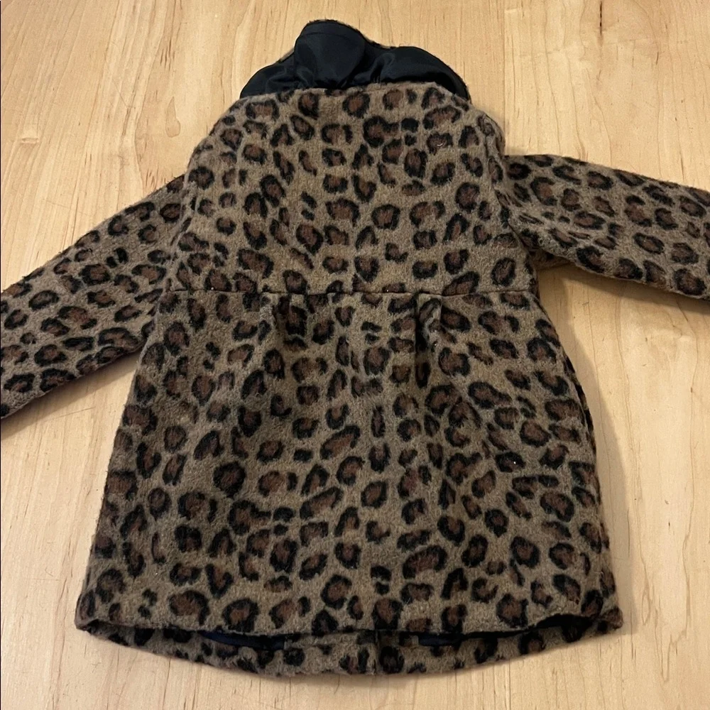 Old Navy Leopard Print Kids Pea Coat